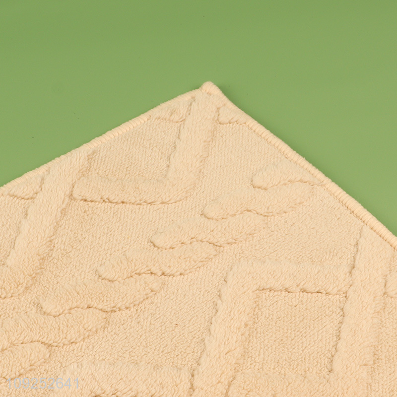 China products non-slip home decor polyester floor mat door mat