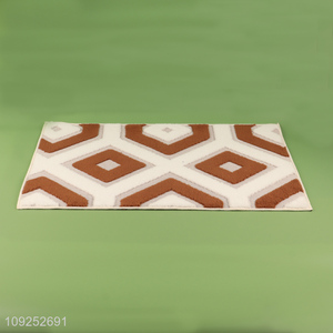 Top products anti-slip washable polyester floor mat door mat floor rug