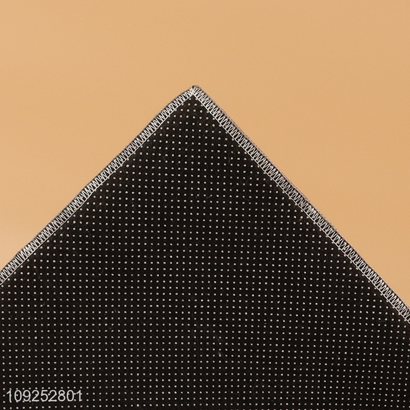 Good quality washable polyester soft floor mat door mat floor rug for home hotel