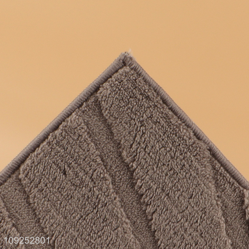 Good quality washable polyester soft floor mat door mat floor rug for home hotel
