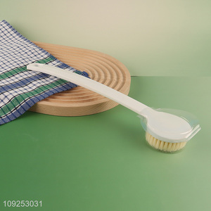 Hot Selling Durable Single Sided Exfoliating Bath Brush with Long Handle