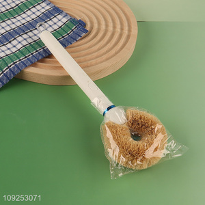 China Imports Coconut Fiber Dish Brush Pot Scrub Brush Dish Scrub Brush