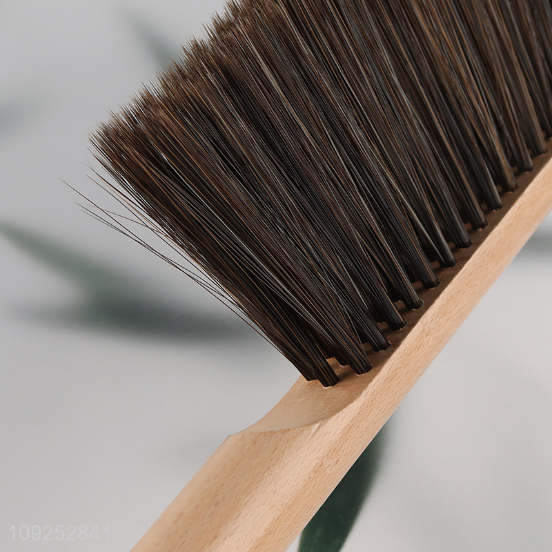 Good Quality Hand Broom Brush Horsehair Wooden Handle Dusting Brush for Bed
