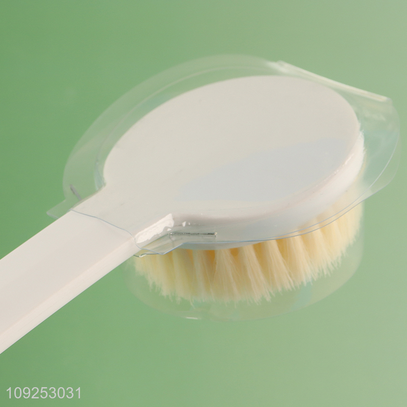 Hot Selling Durable Single Sided Exfoliating Bath Brush with Long Handle