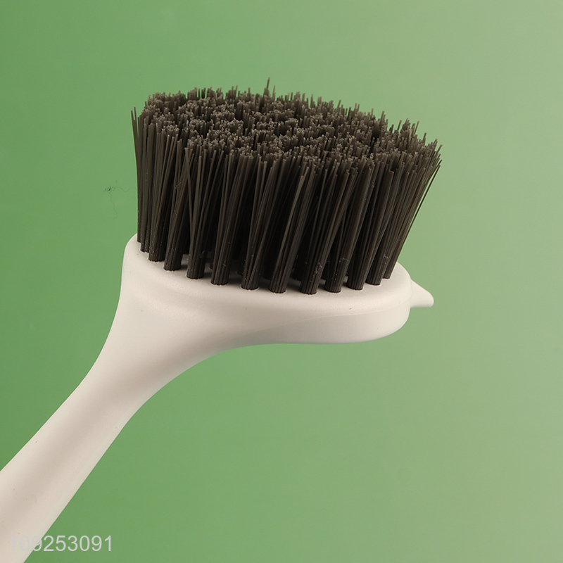 China Wholesale Dural Purpose Dish Brush Kitchen Scrub Brush with Plastic Handle
