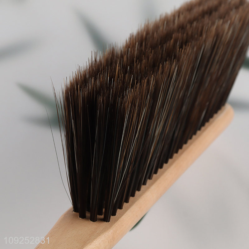 New Arrival Hand Broom Brush Wooden Handle Horse Hair Bed Sofa Car Brush