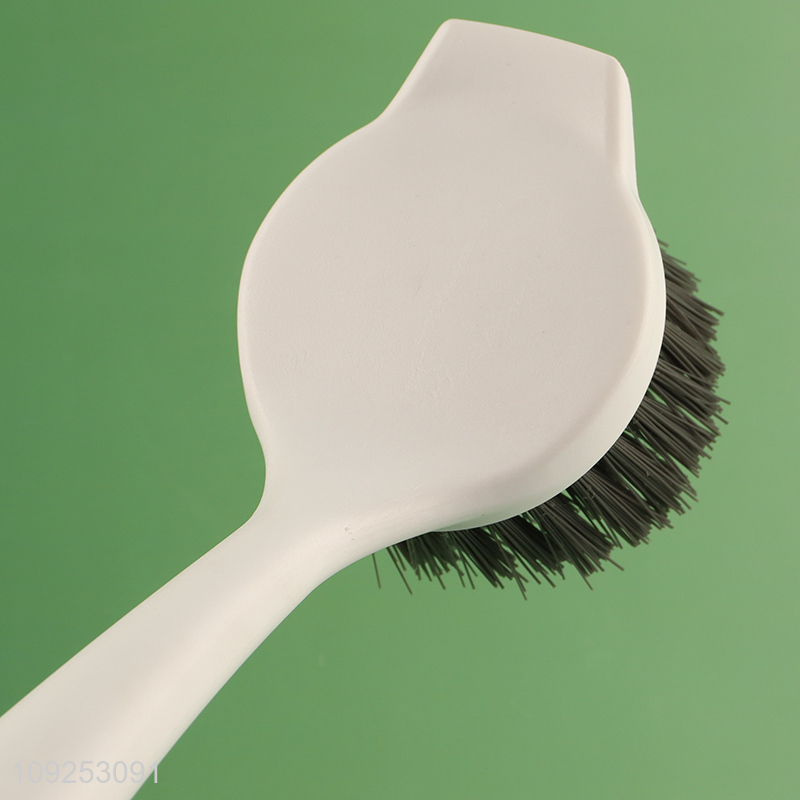 China Wholesale Dural Purpose Dish Brush Kitchen Scrub Brush with Plastic Handle