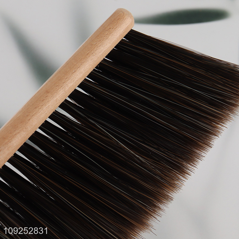 New Arrival Hand Broom Brush Wooden Handle Horse Hair Bed Sofa Car Brush