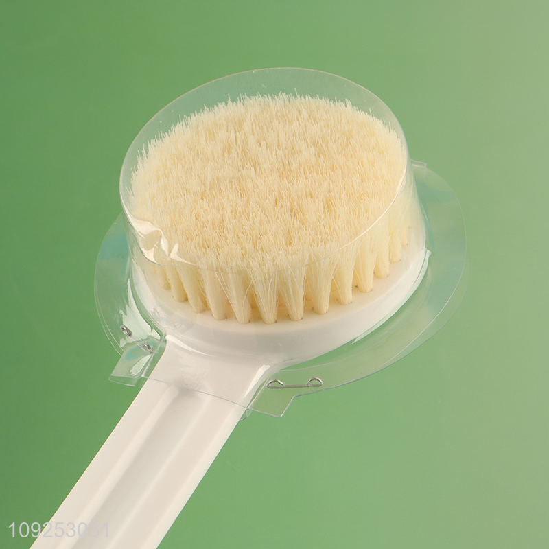 Hot Selling Durable Single Sided Exfoliating Bath Brush with Long Handle