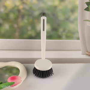 China Product Dish Scrub Brush Pot Cleaning Brush with Plastic Handle