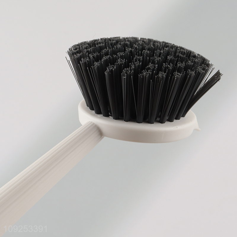 China Product Dish Scrub Brush Pot Cleaning Brush with Plastic Handle