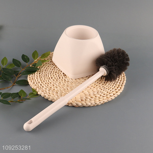 New Arrival Cheap Toilet Bowl Brush and Holder Set Bathroom Accessories