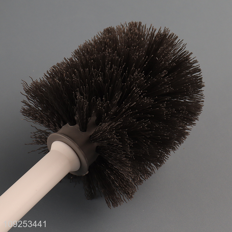 Factory Supply Toilet Brush and Holder Set Long Handle Toilet Brush Set