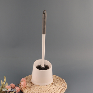 Factory Supply Toilet Brush and Holder Set Long Handle Toilet Brush Set