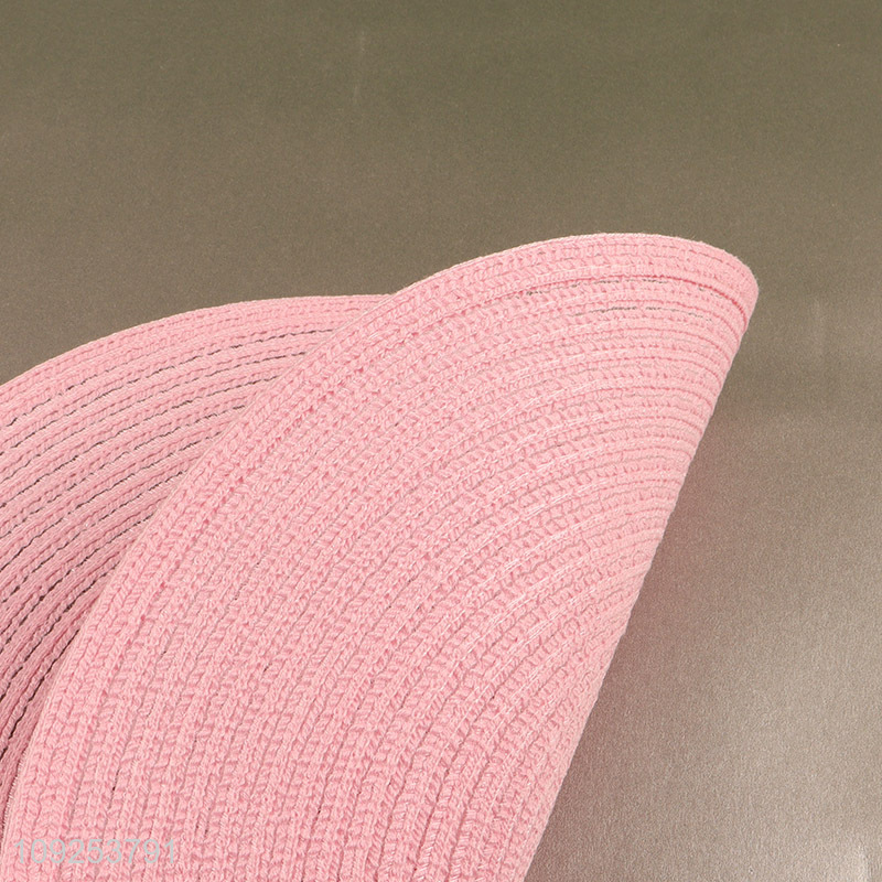 Good quality round pink non-slip place mat dinner mat for sale