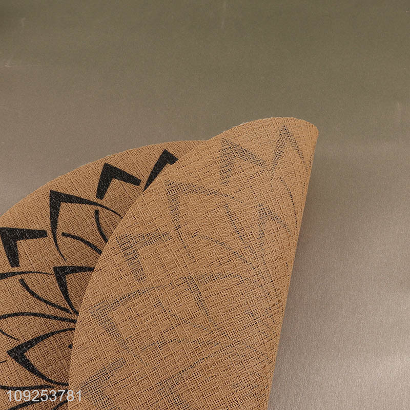 Factory price round desktop decor place mat dinner mat for sale