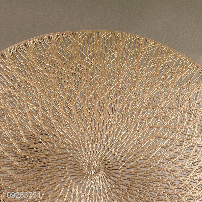 Good selling round tabletop decor place mat dinner mat for home restaurant