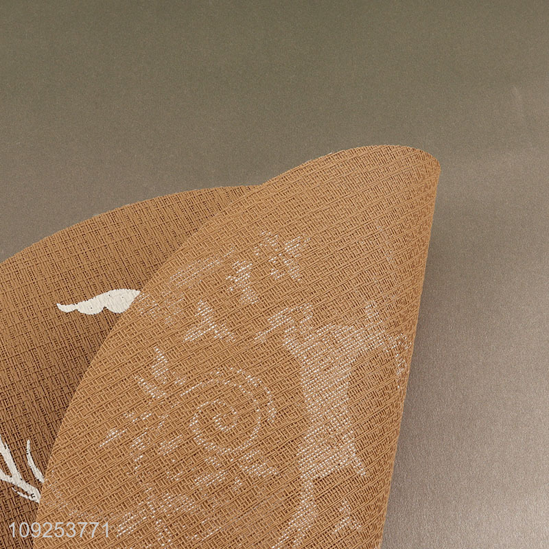 China products christmas series round place mat dinner mat for tabletop