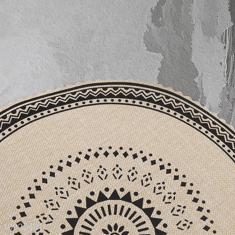 Good selling round multicolor home restaurant place mat dinner mat wholesale