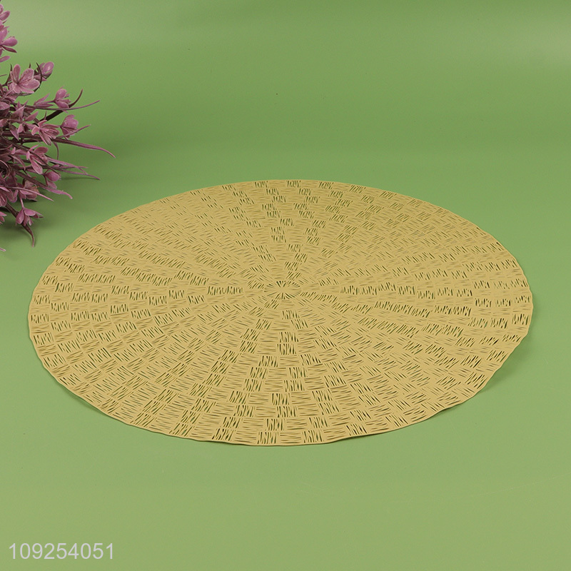 Top selling round non-slip multicolor place mat dinner mat wholesale