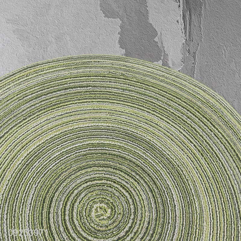 Latest products round multicolor tabletop decor place mat dinner mat