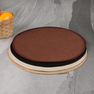 Yiwu market round multicolor home restaurant place mat dinner mat for sale