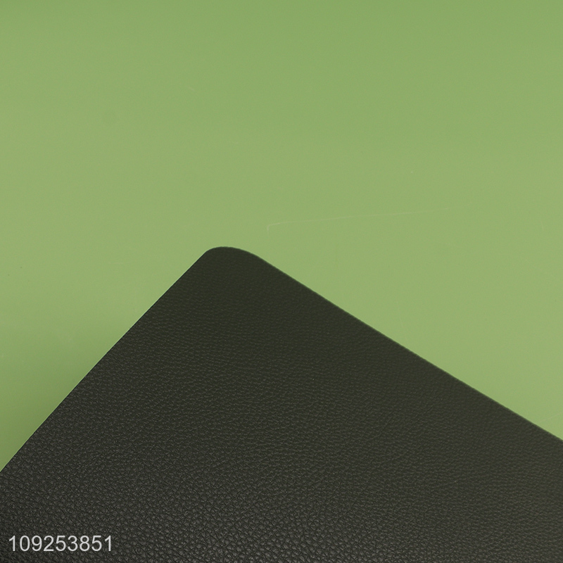 Best selling black rectangle pvc place mat dinner mat wholesale