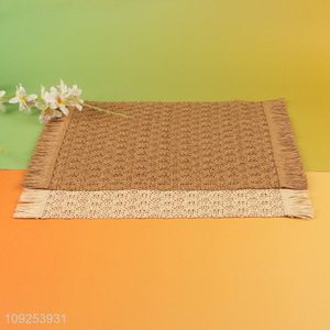 Low price rectangle multicolor place mat dinner mat for home restaurant