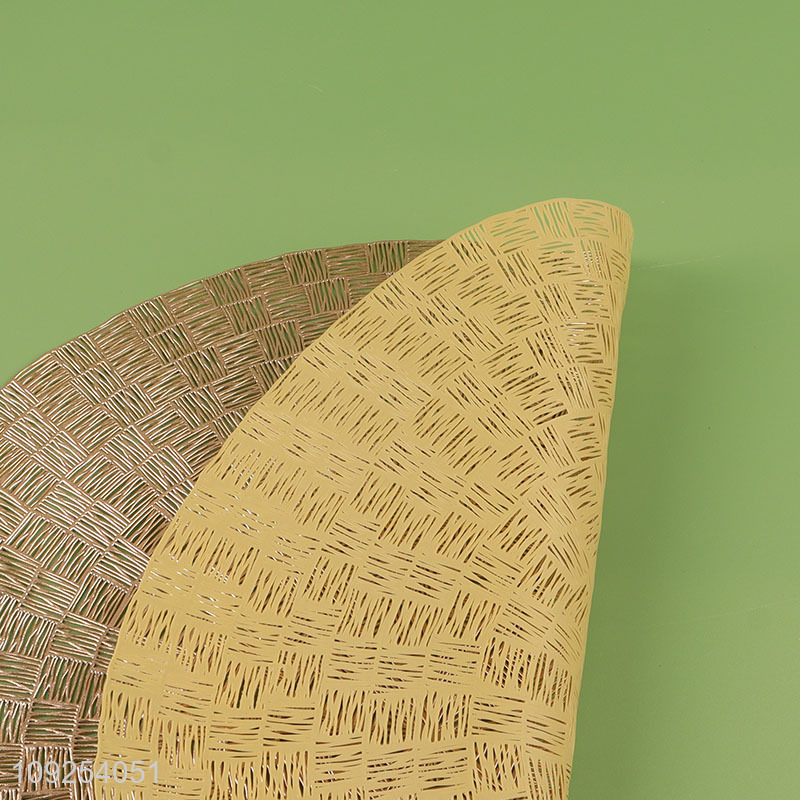 Top selling round non-slip multicolor place mat dinner mat wholesale