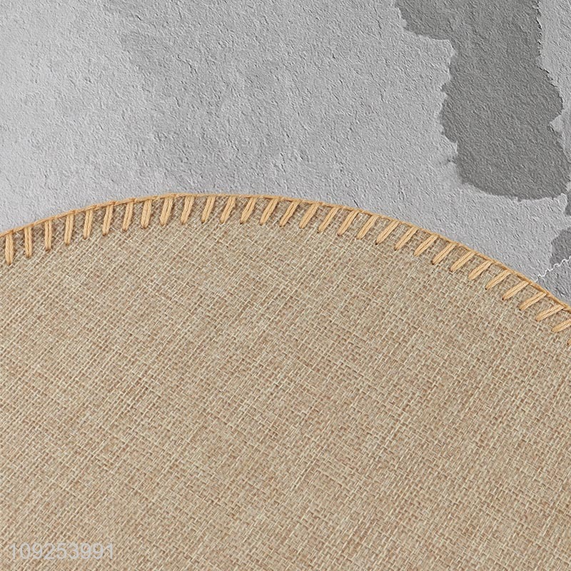 Yiwu market round multicolor home restaurant place mat dinner mat for sale