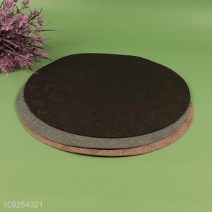 Factory wholesale round tabletop decor place mat dinner mat