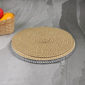 Low price round multicolor place mat dinner mat for tabletop decor