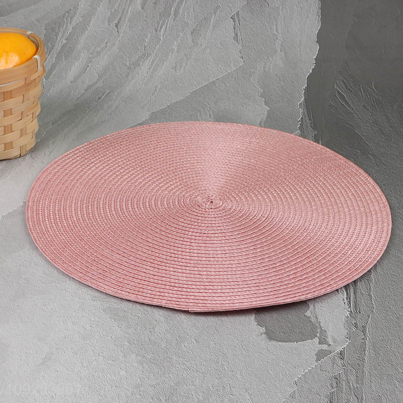 China wholesale multicolor round non-slip place mat dinner mat