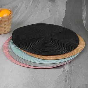 China wholesale multicolor round non-slip place mat dinner mat