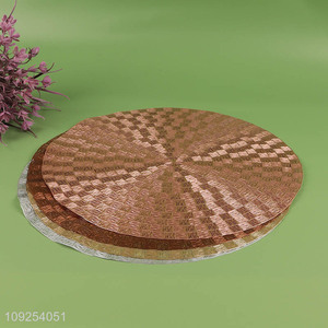 Top selling round non-slip multicolor place mat dinner mat wholesale