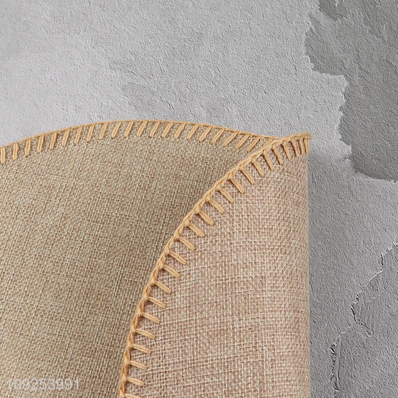 Yiwu market round multicolor home restaurant place mat dinner mat for sale