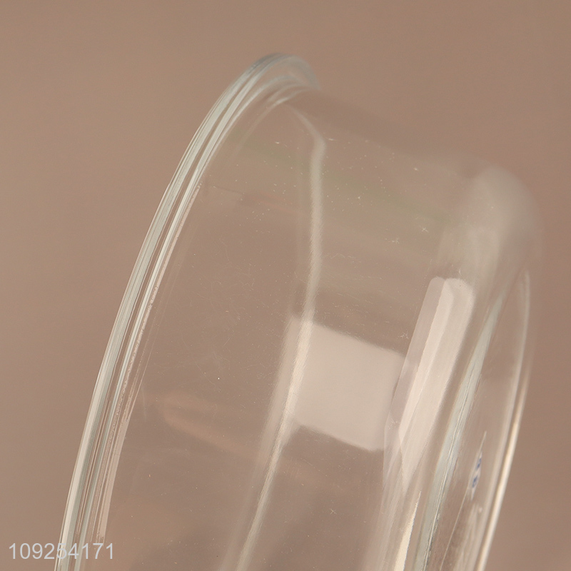 Wholesale 830mL Round Glass Food Storage Container Airtight Meal Prep Container