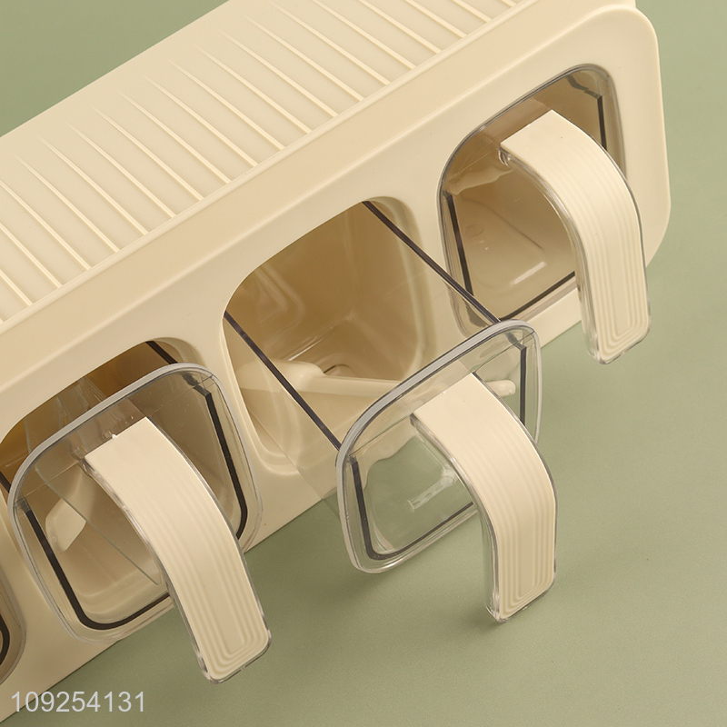 Good Quality Plastic Kitchen Condiment Container Seasoning Jar with Spice Rack