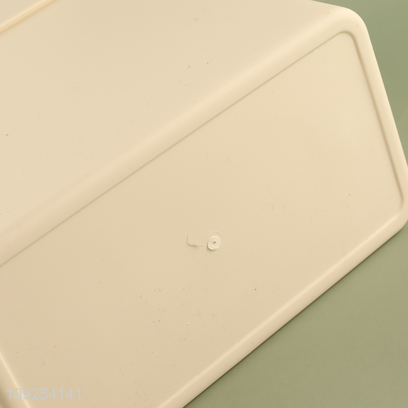 Online Wholesale Square Plastic Waste Bin Trash Can for Kitchen Bathroom