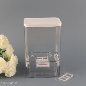 Wholesale Wall Mounted Plastic Storage Box Airtight Rice Mung Beans Storage Container