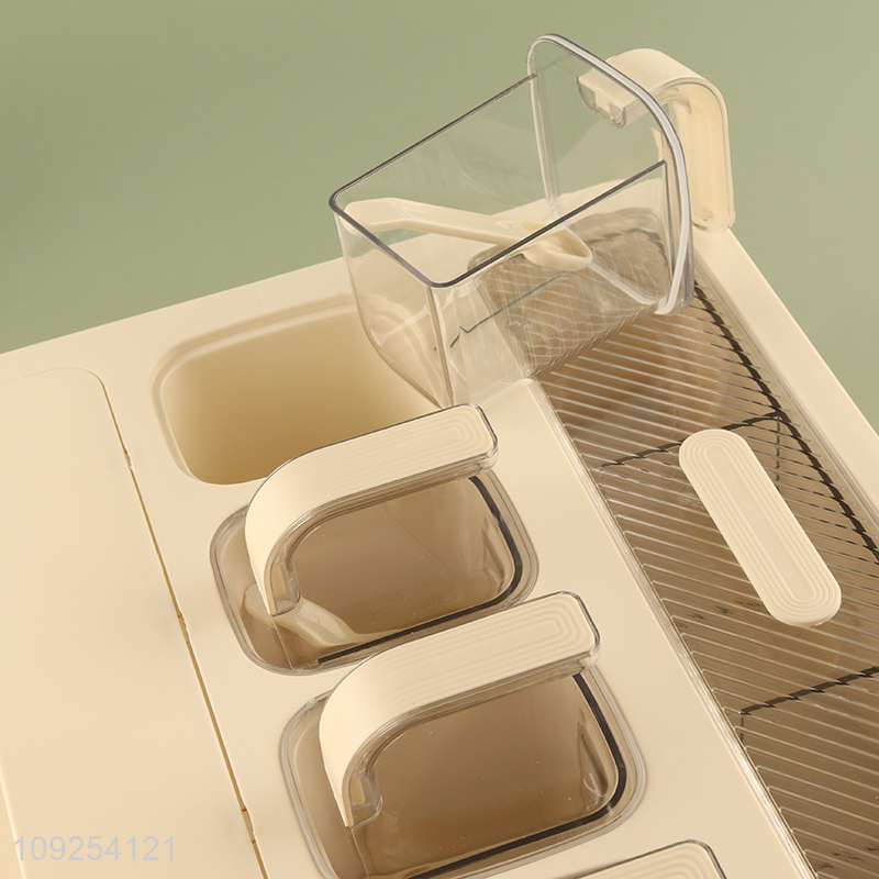 New Product 3-Tier Kitchen Condiment Container Seasoning Box with Spice Rack