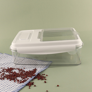 Good Quality 7.5kg Plastic Rice Grain Storage Container with Measuring Cup