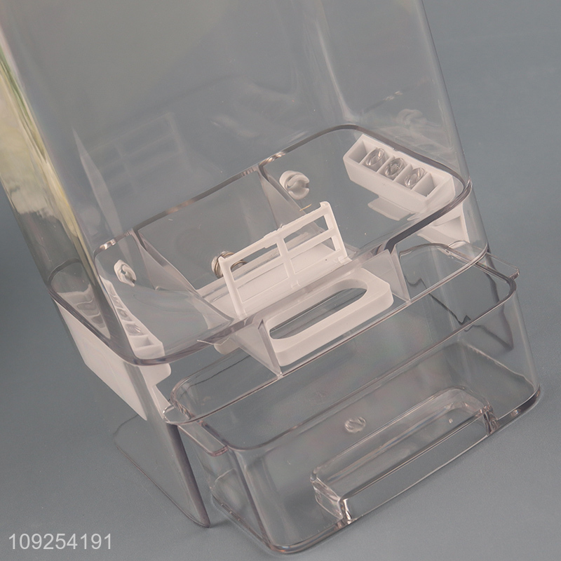 Wholesale Wall Mounted Plastic Storage Box Airtight Rice Mung Beans Storage Container