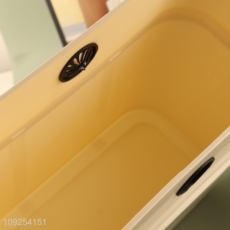 High Quality Plastic Waste Bin Trash Can Garbage Container for Bathroom