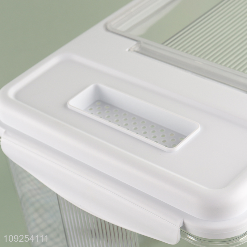 Factory Price 15kg Plastic Rice Flour Storage Container with Measuring Cup