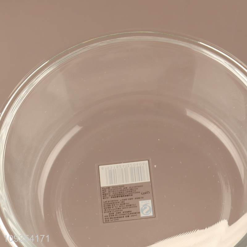 Wholesale 830mL Round Glass Food Storage Container Airtight Meal Prep Container