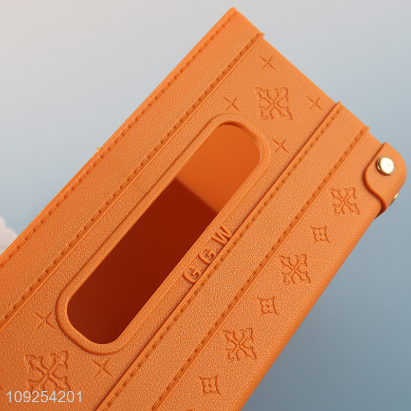 New Arrival Luxury Plastic Tissue Box with Phone Holder for Destop Decoration