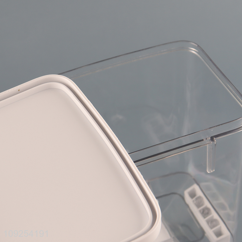 Wholesale Wall Mounted Plastic Storage Box Airtight Rice Mung Beans Storage Container