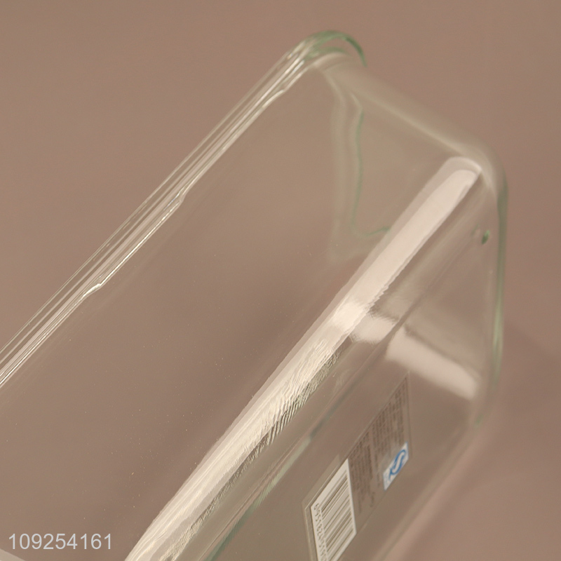 Hot Selling 830mL Rectangular Glass Food Storage Container Meal Prep Container