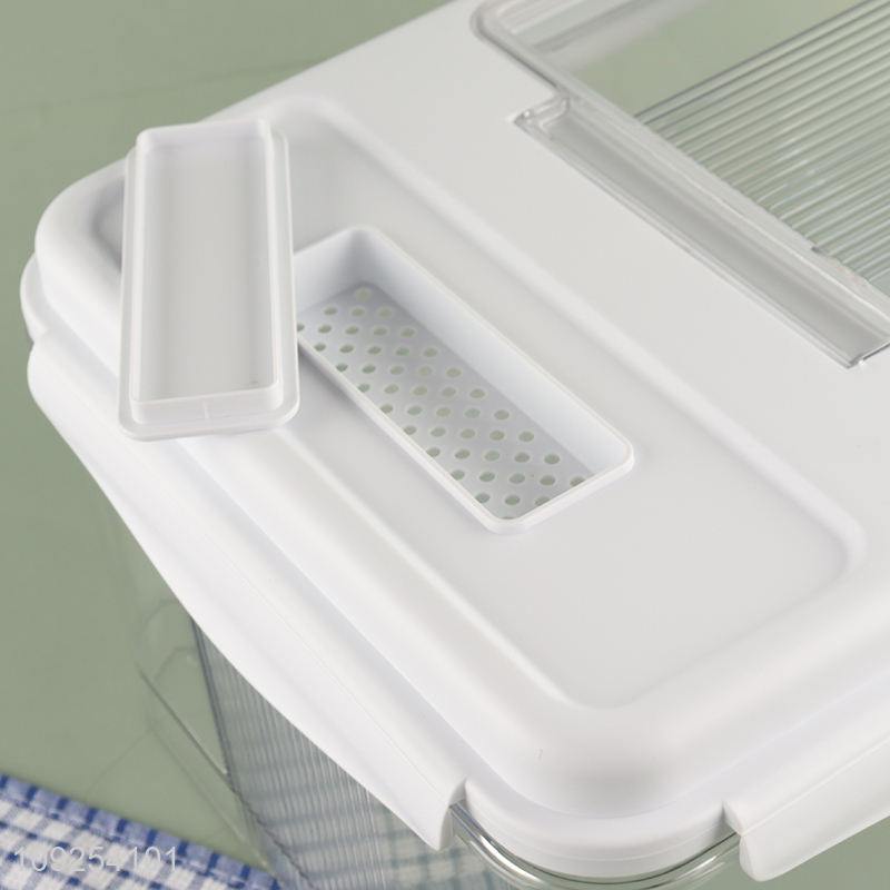 New Product 10kg Airtight Plastic Rice Storage Container with Measuring Cup